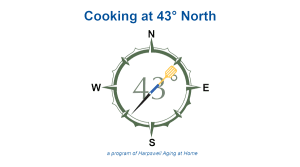 Cooking at 43 degrees North logo