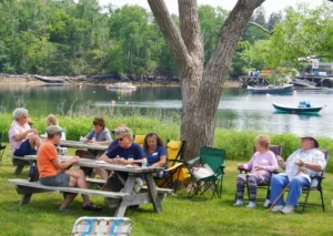 A Snacks with Friends event at Mackerel Cove on June 9, 2021.